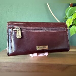 Visconti Genuine Leather Long Wallet